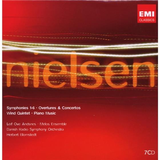 Herbert Blomstedt, Carl August Nielsen (1865-1931), Leif Ove Andsnes, Danish Radio Symphony Orchestra & Melos Ensemble - Nielsen 7 CDs