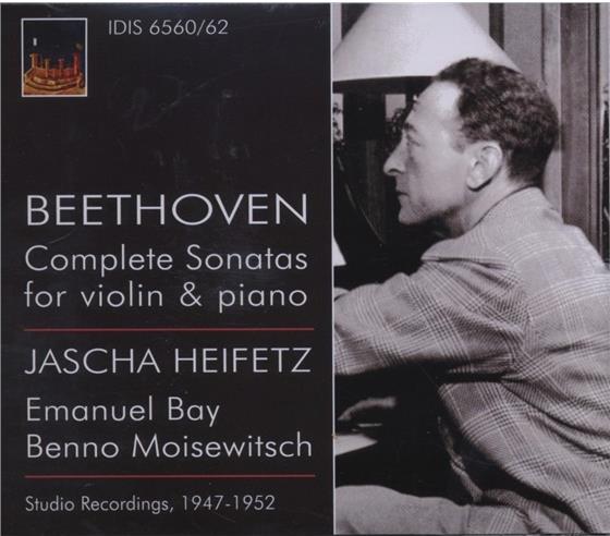 Jascha Heifetz & Ludwig van Beethoven (1770-1827) - Sonate Fuer Violine & Klavier 2 CDs