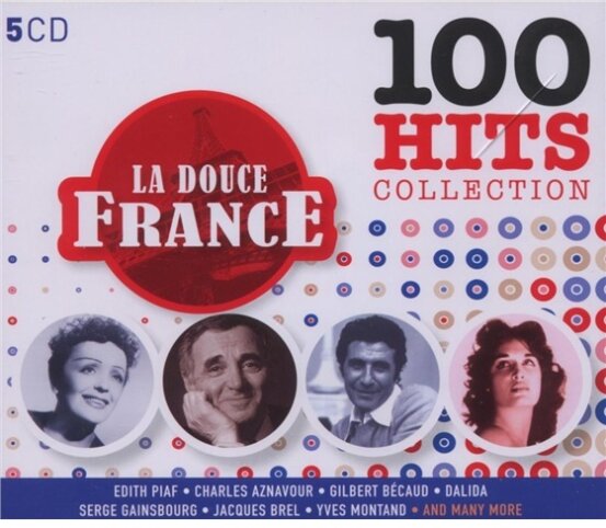 100 Hits Collection - Various - Douce France 5 CDs