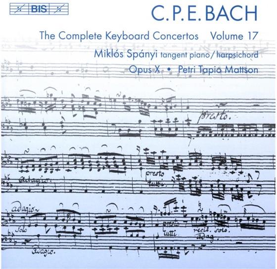 Miklos Spanyi & Carl Philipp Emanuel Bach (1714-1788) - Cembalokonz.Vol.17