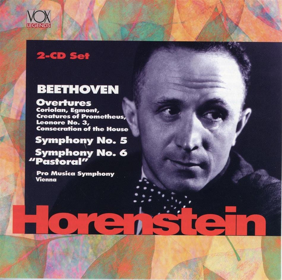 Horenstein Jascha / Vienna Pro Musica & Ludwig van Beethoven (1770-1827) - Symphonies Nos. 5 2 CD