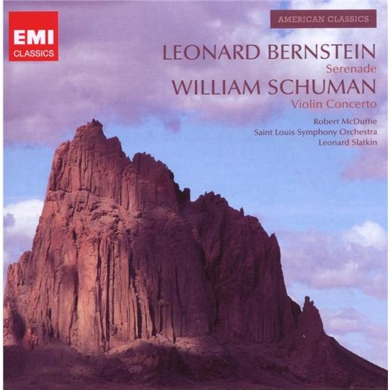Leonard Bernstein (1918-1990), William Schuman (1910-1992), Leonard Slatkin, Robert McDuffie & St. Louis Symphony Orchestra - Serenade, Violinconcerto