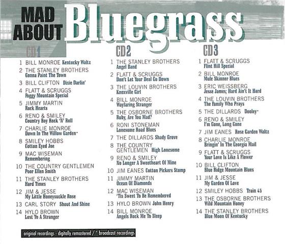 Mad About Bluegrass - Various 3 CDs