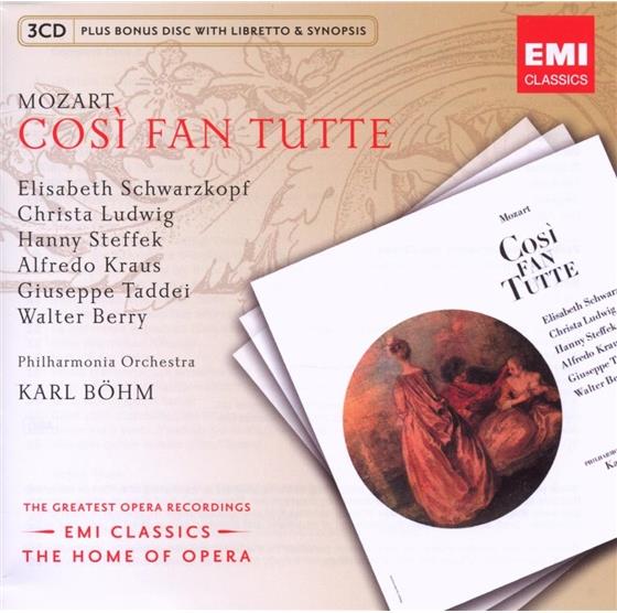 Boehm/Schwarzkopf/Ludwig/Taddei & Wolfgang Amadeus Mozart (1756-1791) - Cosi Fan Tutte 4 CDs