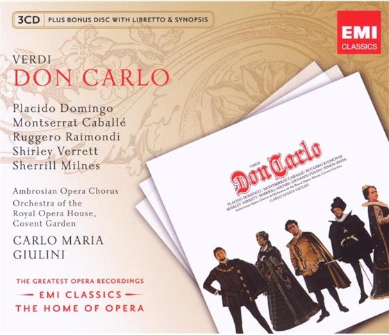 Giulini Carlo Maria / Domingo / Caballe/ & Giuseppe Verdi (1813-1901) - Don Carlo 4 CDs
