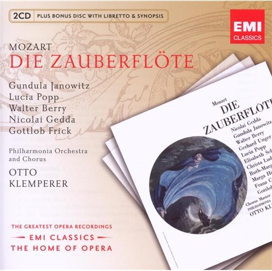 Klemperer Otto / Gedda / Janowitz & Wolfgang Amadeus Mozart (1756-1791) - Zauberfloete 3 CDs