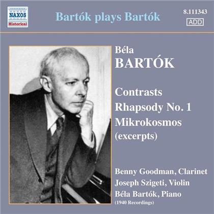 Bartok Bela / Goodman Benny / Szigeti J. & B&eacute;la Bart&oacute;k (1881-1945) - Contrasts / Rhapsodie / Mikrokosmos