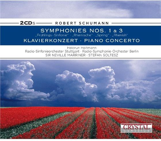 Heidrun Holtzmann & Robert Schumann (1810-1856) - Symph. Nos. 1&3 / Klavierkonzert 2 CDs