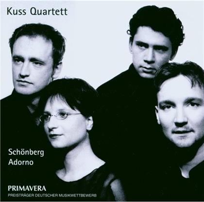 Kuss Quartet & Schönberg Arnold / Adorno Theodor W. - Streichquartett 1 / Stücke Für Str.Qu.