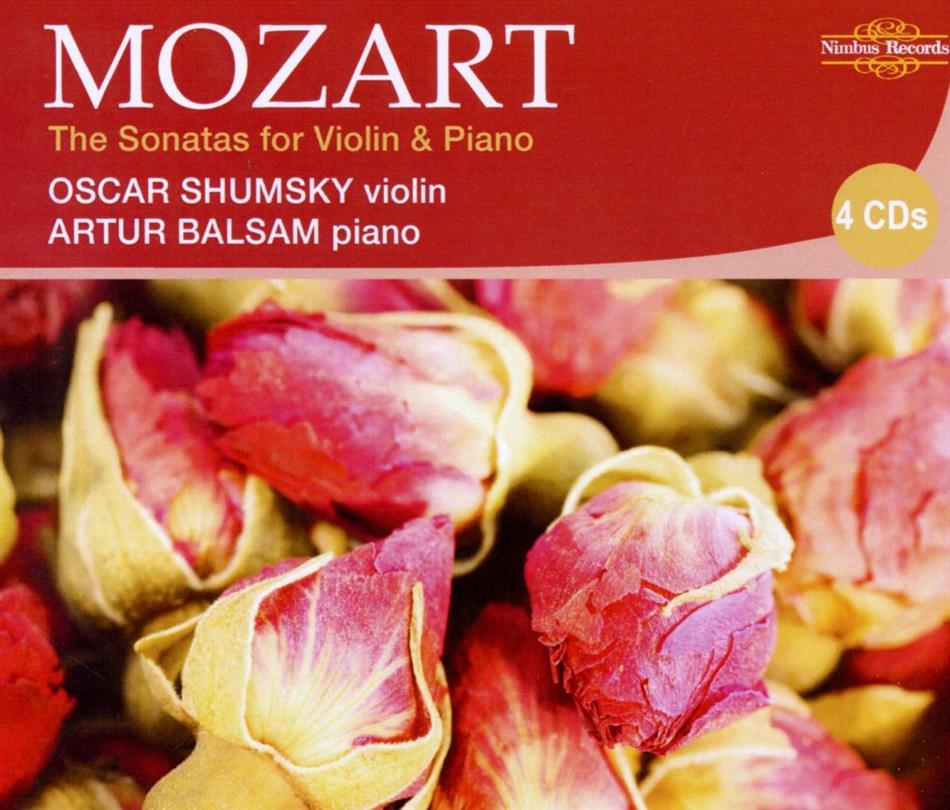 Shumsky Oscar, Violine / Balsam Artur,Kl & Wolfgang Amadeus Mozart (1756-1791) - Sonate Fuer Violine & Klavier 4 CDs