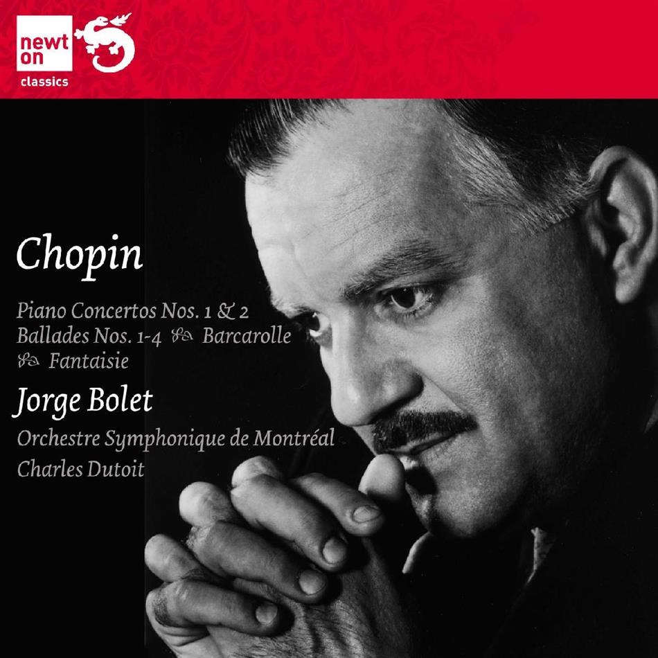 Jorge Bolet & Frédéric Chopin (1810-1849) - Klavierkonzerte 1&2 / Balladen 2 CDs