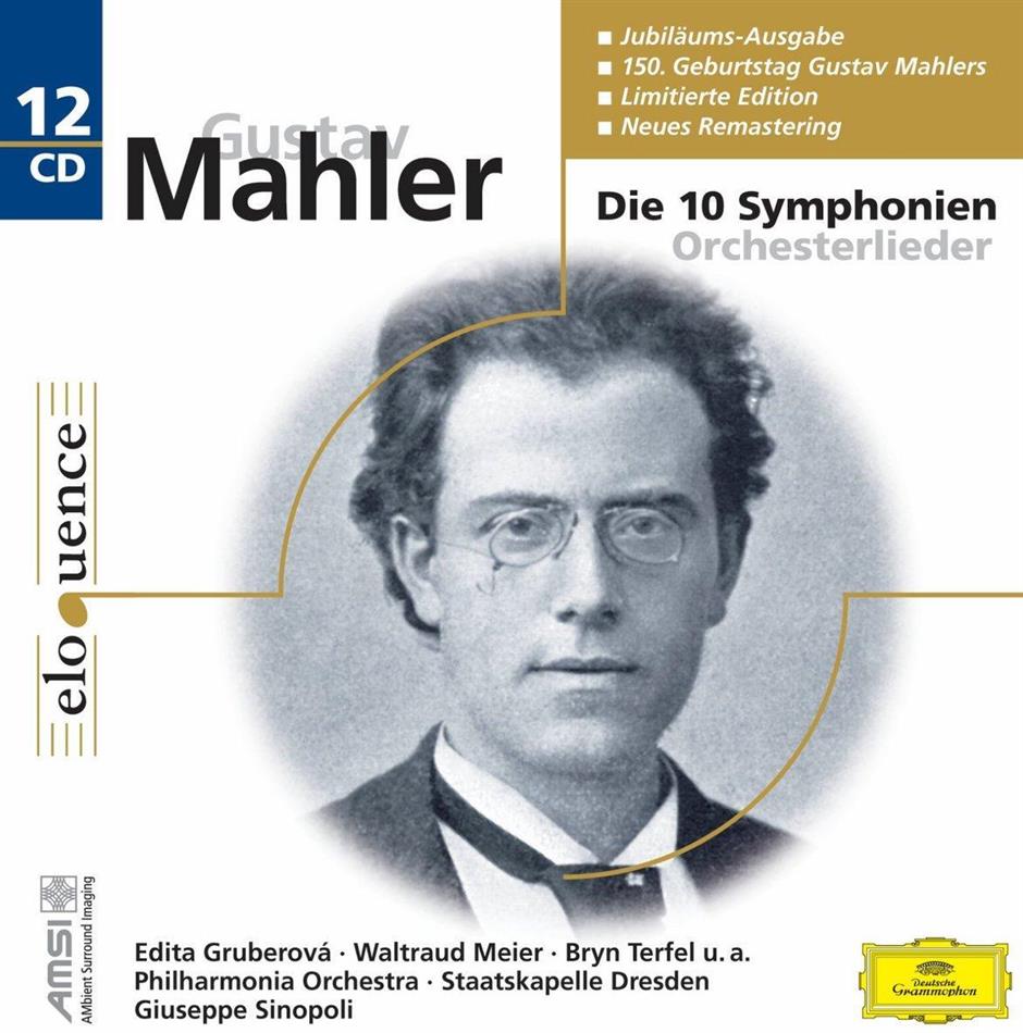 Gruberova Edita / Meier / Terfel / U.A. & Gustav Mahler (1860-1911) - Symphonien/Orchesterlieder 12 CDs