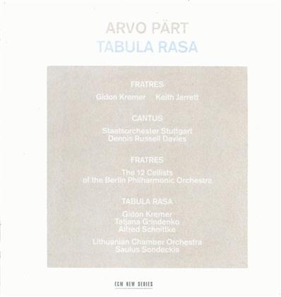 Gidon Kremer, Keith Jarrett, Dennis Russel Davies, Die 12 Cellisten der Berliner Philharmonika & Arvo P&auml;rt (*1935) - Tabula Rasa (Nouvelle Edition)