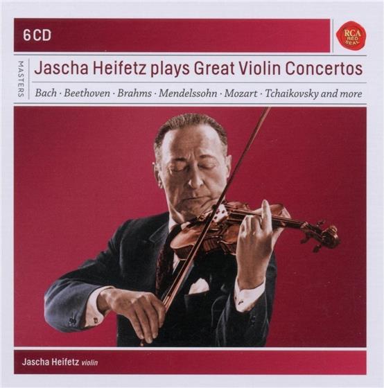 Jascha Heifetz - Plays Great Violin Concertos 6 CDs