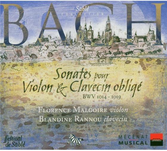 Florence Malgoire & Johann Sebastian Bach (1685-1750) - Sonate Fuer Obbligato Violine 2 CDs