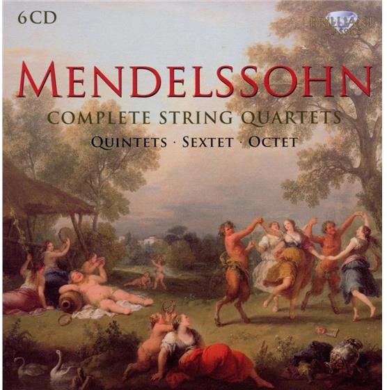 Gewandhaus Quartett / Amati String Orch. & Felix Mendelssohn-Bartholdy (1809-1847) - Sämtl.Str.Quart/Quint/Sext/Okt 6 CDs