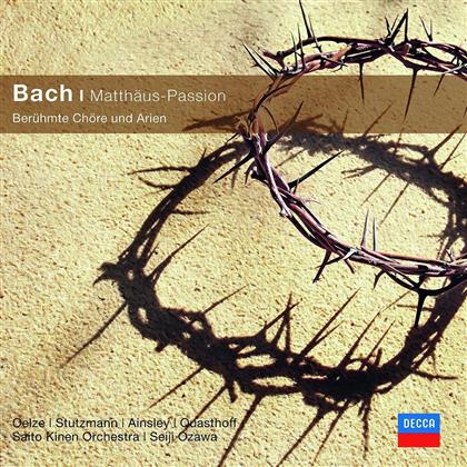 Ozawa Seiji / Oelze Christian /Stutzmann & Johann Sebastian Bach (1685-1750) - Matth&auml;us-Passion
