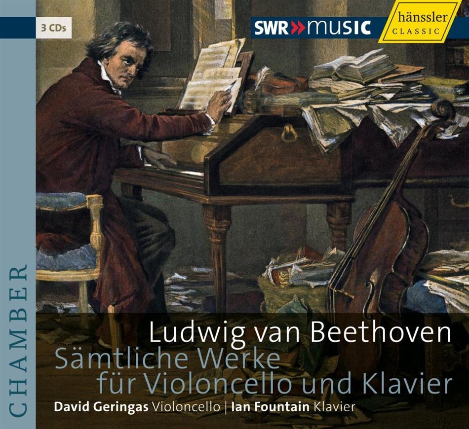 Geringas David/ Fountain Ian & Ludwig van Beethoven (1770-1827) - Sämtliche Werke Für Violoncello 3 CDs