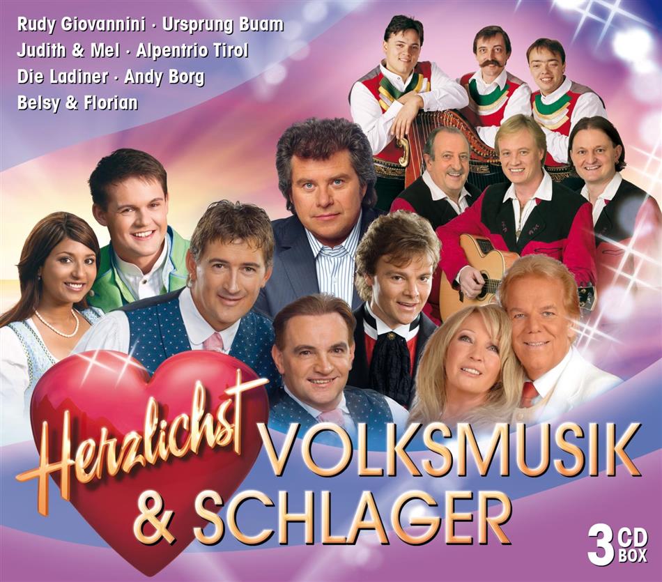 Herzlichst - Volksmusik & Schlager - Various 3 CDs
