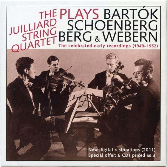 Juilliard String Quartet, Béla Bartók (1881-1945), Alban Berg (1885-1935), Arnold Schönberg (1874-1951), Anton von Webern (1883-1945), … - Celebrated Early Recordings (1949-1952) 6 CDs