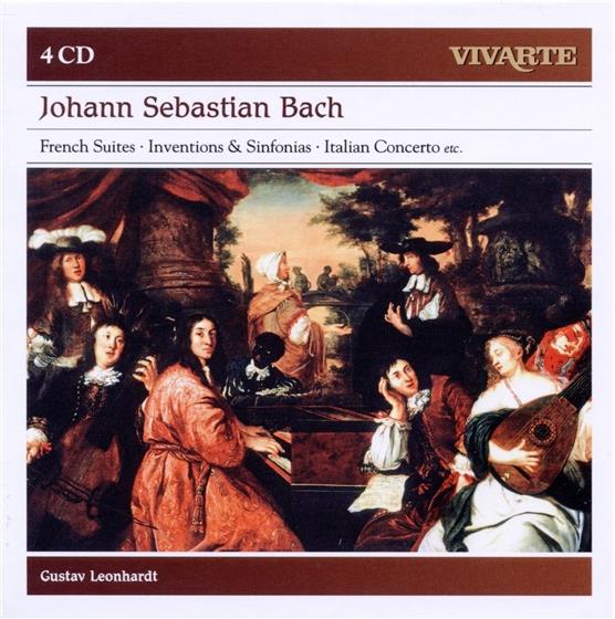 Gustav Leonhardt & Johann Sebastian Bach (1685-1750) - French Suites; Inventions & Sinfonias 4 CD