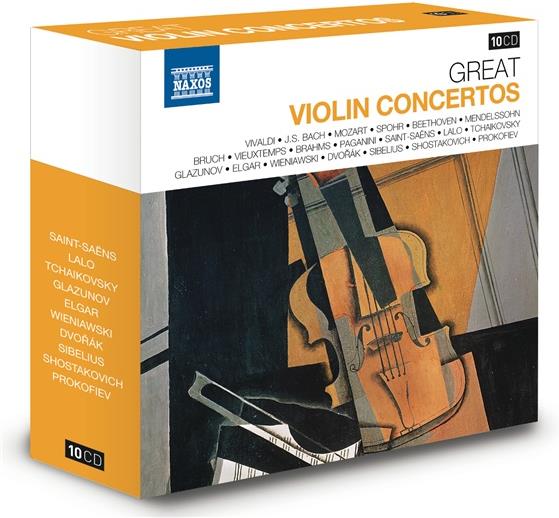 --- & --- - Great Violin Concertos (Naxos) 10 CDs
