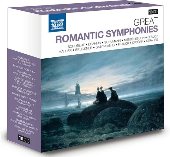 --- & --- - Great Romantic Symphonies - (Naxos) 10 CDs