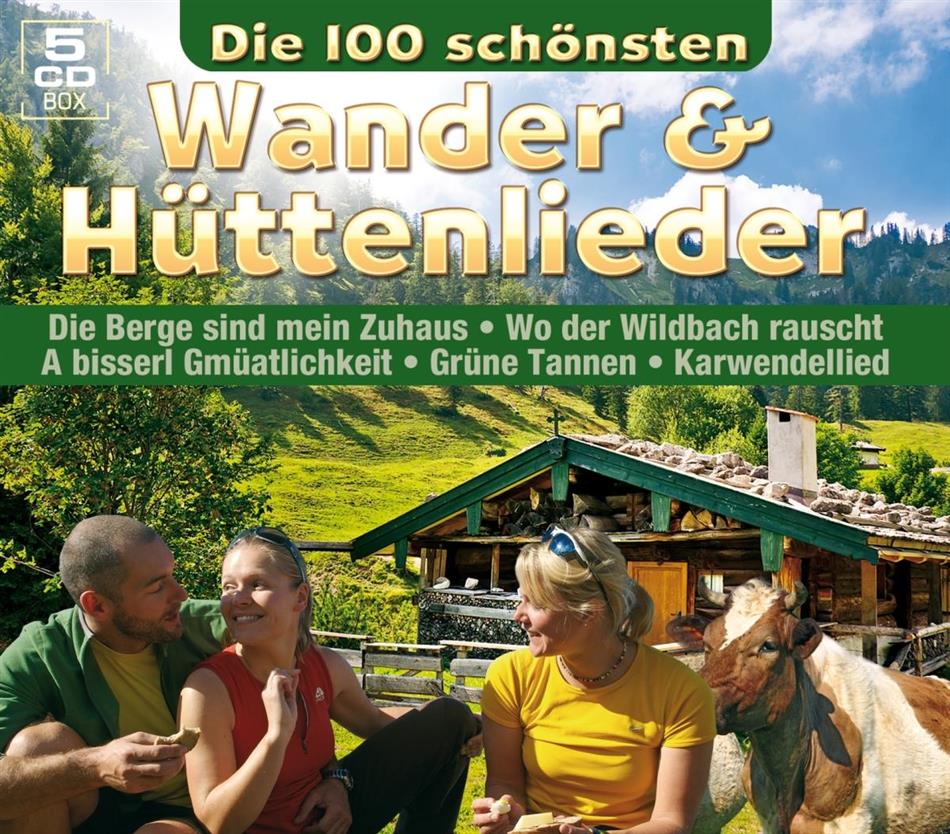 Die 100 Schönsten Wander-&Hütten - Various 5 CD