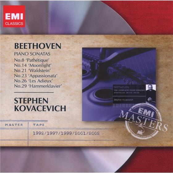 Stephen Kovacevich & Ludwig van Beethoven (1770-1827) - Klaviersonaten 8,14,21,23,26/+ 2 CDs