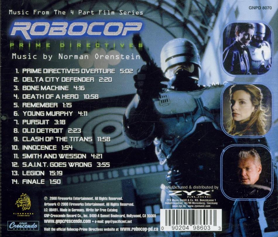 Robocop - Ost - Zyx - Audio-CD