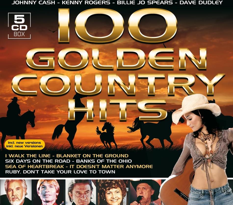 100 Golden Country Hits - Various 5 CD