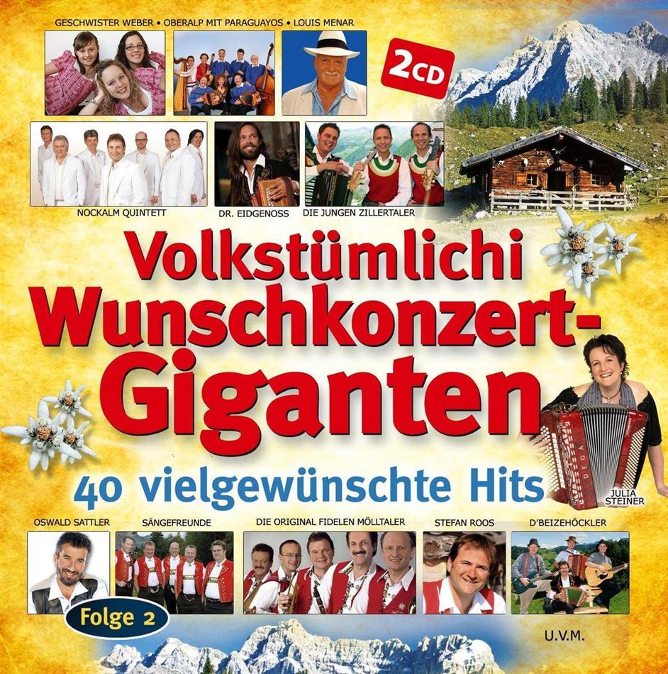 Wunschkonzert-Giganten Volksmusik - Various 2 CDs