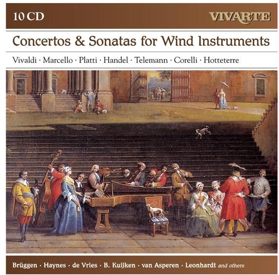 Brüggen / Haynes / Vries / Kuijken & Vivaldi / Piatti / Marcello / Händel - Konzerte & Sonaten Für Holzbläser 10 CDs