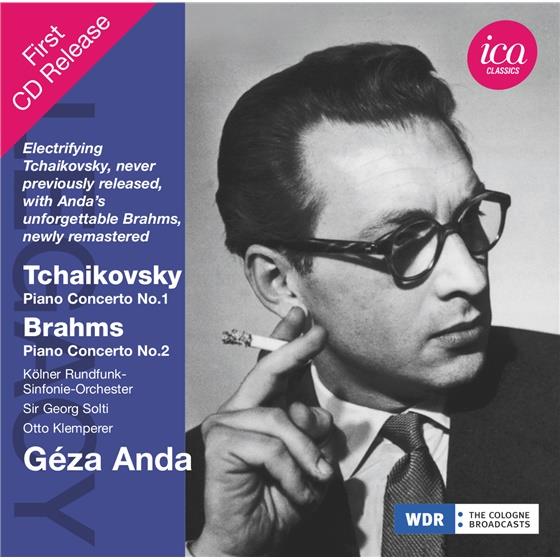 Johannes Brahms (1833-1897), Peter Iljitsch Tschaikowsky (1840-1893), Otto Klemperer, Sir Georg Solti & Géza Anda - Klavierkonzerte Nr. 1 & 2 - Brahms - 1954, Tschaikowsky - 1958