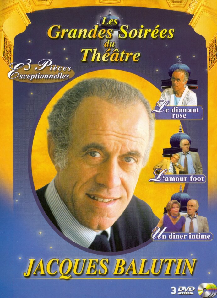 Jacques Balutin Les Grandes Soirées du Théâtre, 3 DVD