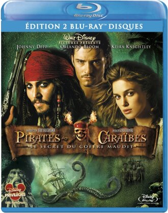 Pirates des Cara&iuml;bes 2 - Le secret du coffre maudit (2006) (2 Blu-ray)
