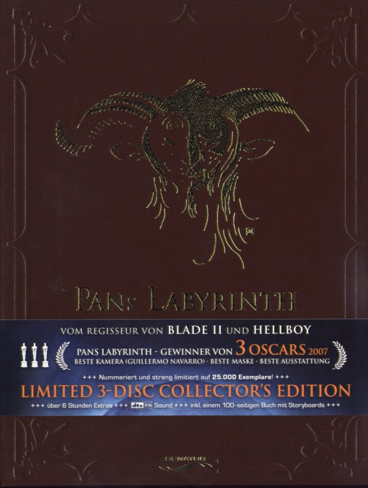 Pans Labyrinth (2006) Limited Collector's Edition, 3 DVDs