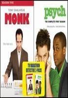 Monk - Season 5 / Psych - Season 1 8 DVD
