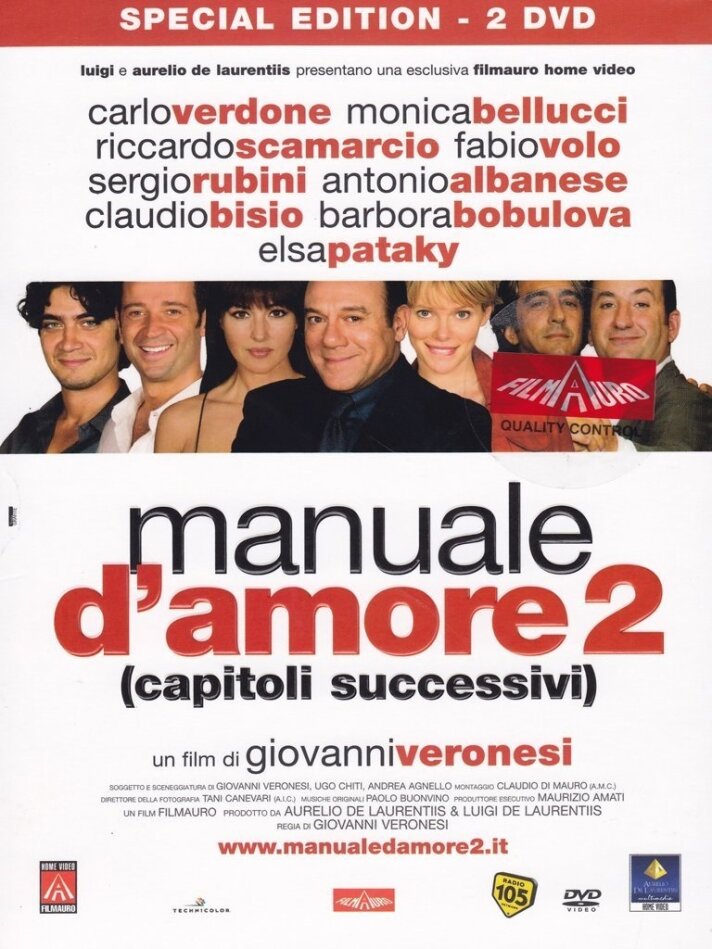 Manuale d'amore 2 - Capitoli successivi (2007) Special Edition, 2 DVDs