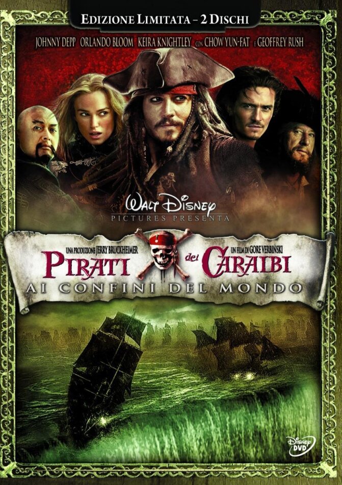 Pirati dei Caraibi 3 - Ai confini del mondo (2007) Edizione Limitata, 2 DVD