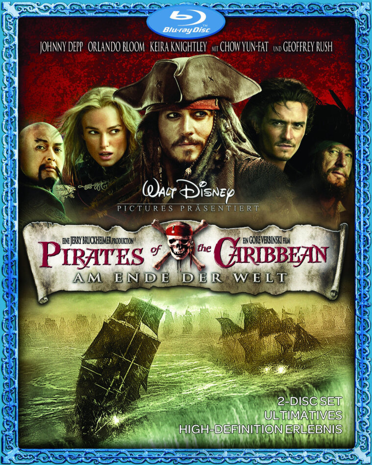 Pirates of the Caribbean 3 - Am Ende der Welt (2007) 2 Blu-rays