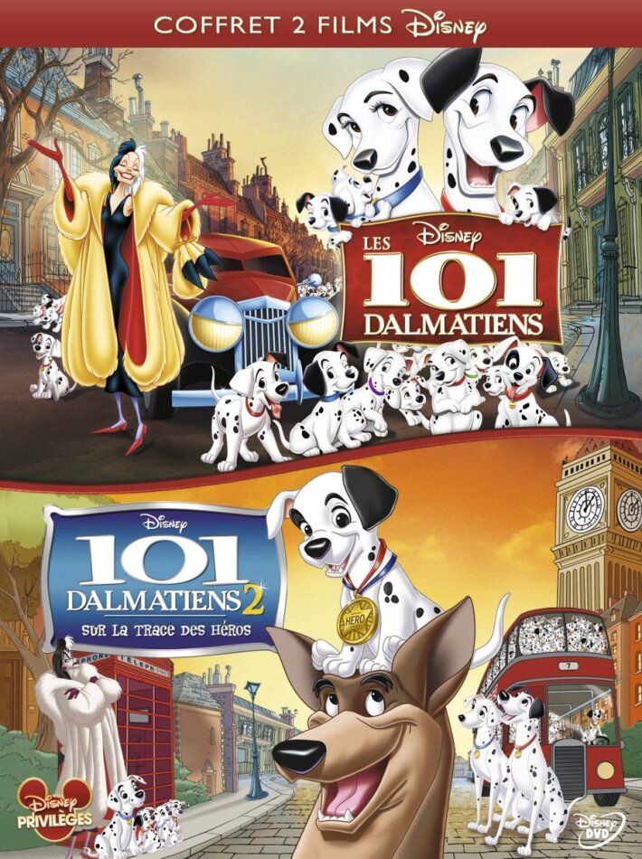 Les 101 Dalmatiens 1 & 2 2 DVD