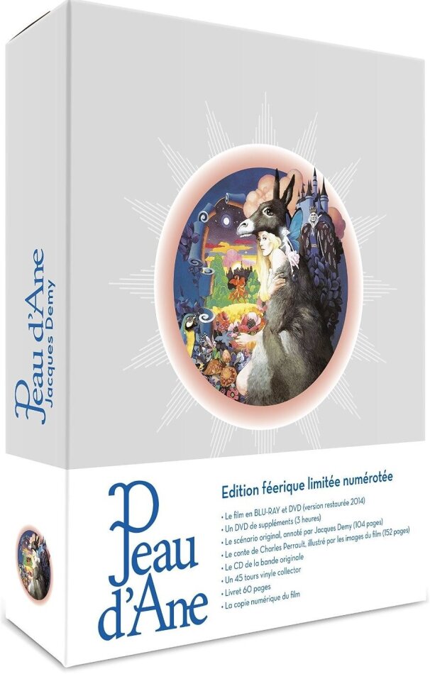 Peau d'âne (1970) Édition Féerique, 2 DVDs + Blu-ray + Book + CD + LP