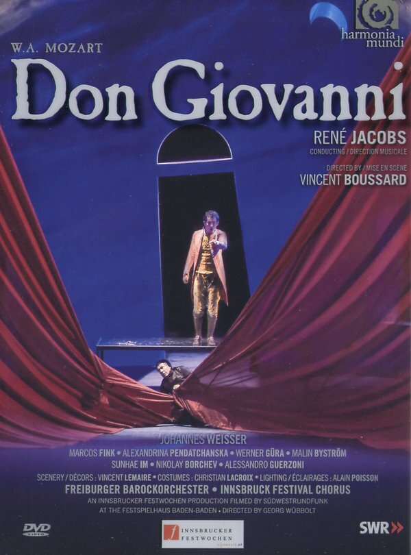 Freiburger Barockorchester, René Jacobs & Johannes Weisser - Mozart - Don Giovanni Harmonia Mundi, 2 DVD