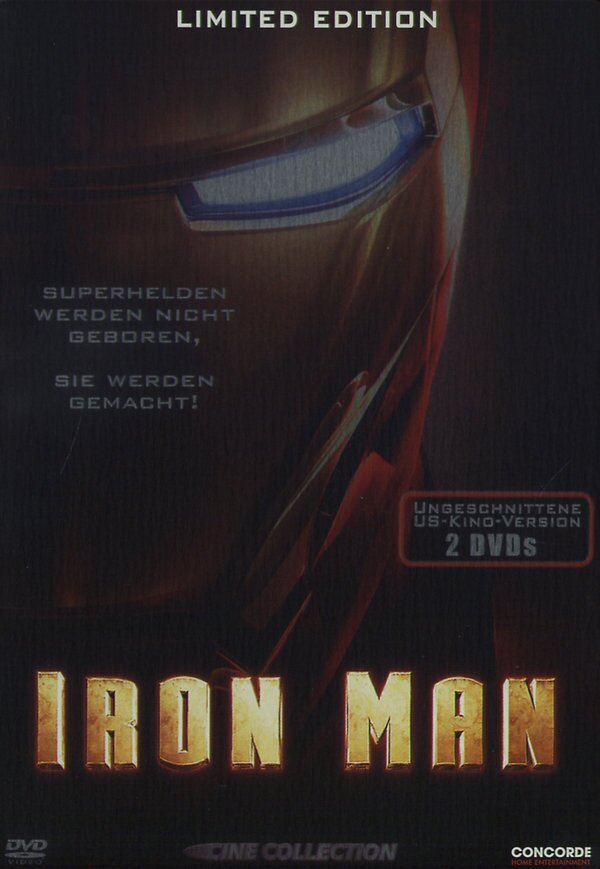 Iron Man (2008) - (Ungeschnittene US-Kinoversion) (2008) Édition Limitée, Steelbook, 2 DVD