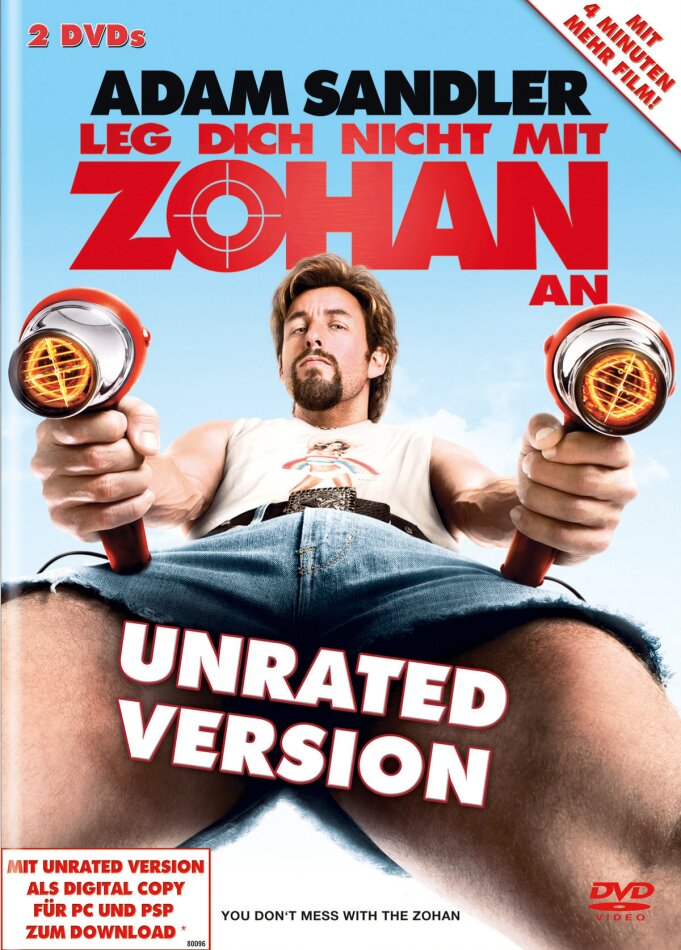 Leg dich nicht mit Zohan an Unrated, 2 DVDs