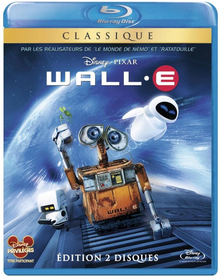 Wall-E (2008) Classique, 2 Blu-ray