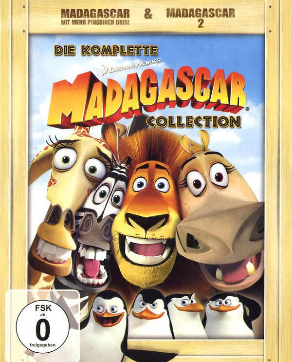 Madagascar 1 & 2 2 Blu-rays
