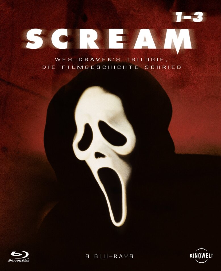 Scream Trilogy Digibook, Uncut, 3 Blu-ray