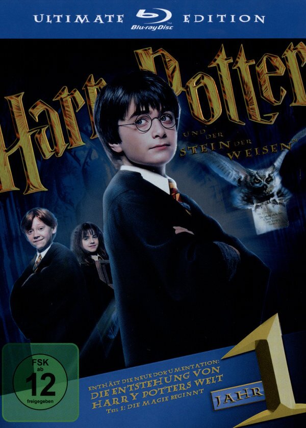 Harry Potter und der Stein der Weisen (2001) Ultimate Collector's Edition, 3 Blu-ray